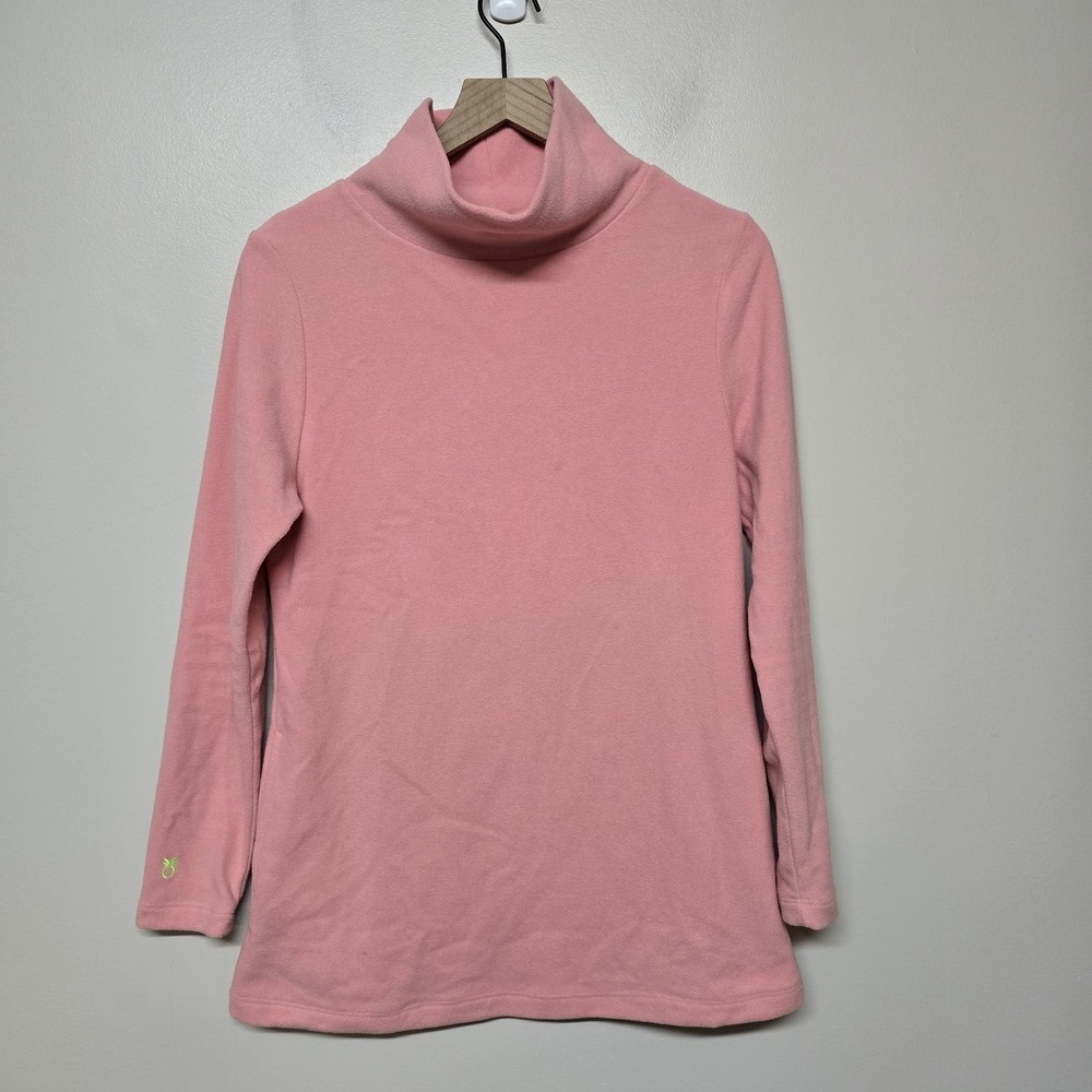 Dudley Stephens Pink Cobble Hill Fleece Turtleneck USA Made Tuckernuck